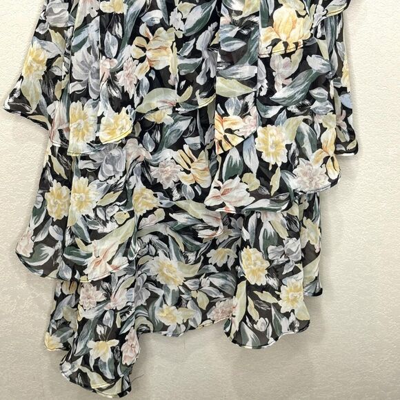 Petal + Pup Amren Dress Womens 8 AU 12 Floral Ruffle Maxi Tiered Spaghetti Strap - Picture 7 of 12